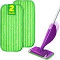 2 Pack Reusable Microfiber Mop Pads, Compatible by BEFANTY