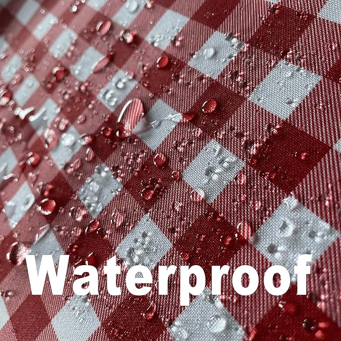 Waterproof Plaid Tablecloth Fabric - Image 2