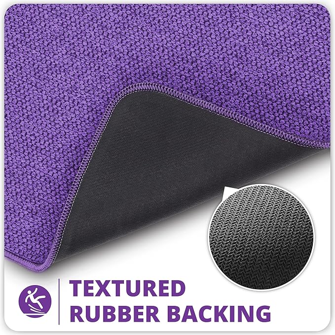 Bath Mat, Ultra Thin Bathroom Rugs, Rubber Bath Mats - Image 5