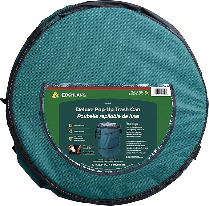 Coghlan's Deluxe Durable Pop-Up Trash Can – Collapsible Garbage Bin - Image 4