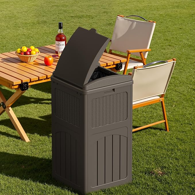 Devoko 33 Gallon Outdoor Trash Can - Image 4
