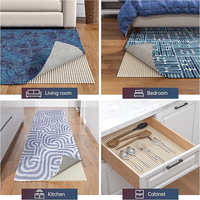 Non-Slip Rug Pad Gripper 9x12 Feet, Anti Skid Mat - Image 6