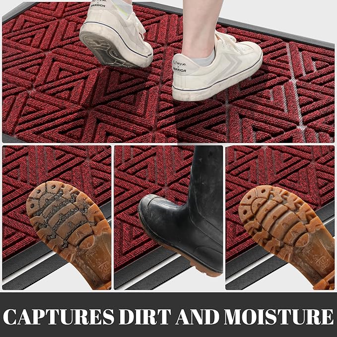 Yimobra Outdoor Mats for Front Door 29.5x17, All-Weather Waterproof Non-Slip - Image 6