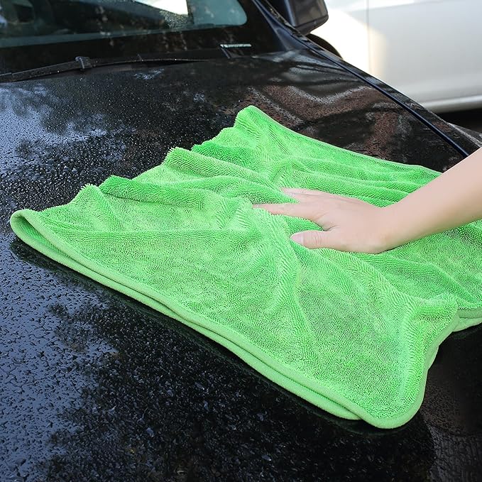 JOYMOOP Microfiber Towels for Cars, 2 Pack 63" x 29.5" Car Drying Towel - Image 2