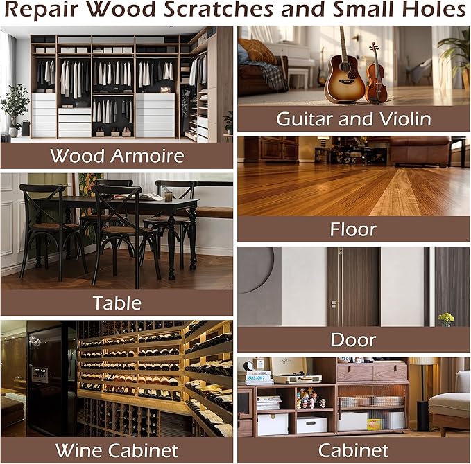 Wood Furniture Repair Kit: 12-Color Filler and 8-Color Markers - Image 5