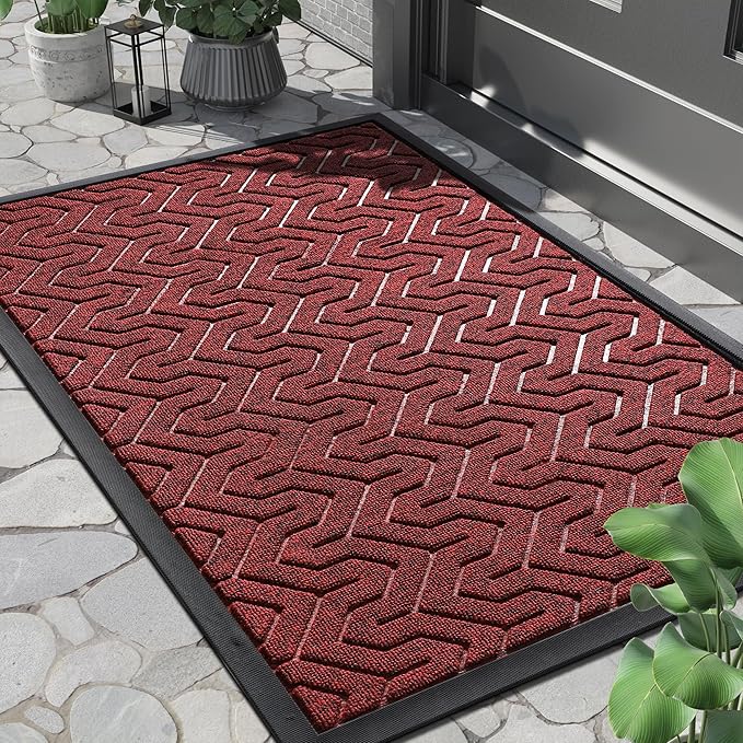 Yimobra Front Door Mat Outside Entrance 29.5x17, Waterproof Heavy Duty Outdoor by Yimobra