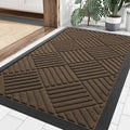 Smiry Front Door Mat Outside Entrance, Heavy Duty Outdoor Indoor Mat, Natural by Smiry