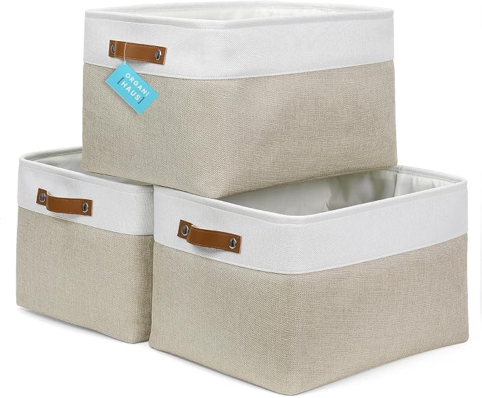 OrganiHaus Extra Large Fabric Storage Bins by OrganiHaus