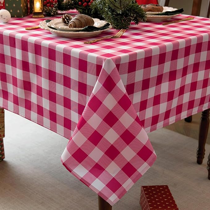 Classic Gingham Buffalo Tablecloth Fabric - Image 9