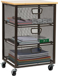 Mind Reader 3-Drawer Rolling Storage Cart, Office Organizer by MindReader