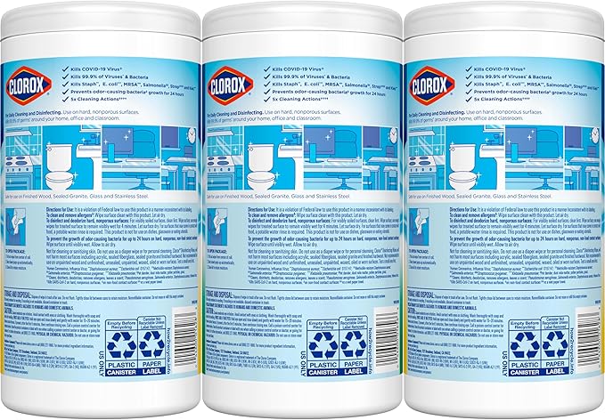 Clorox Disinfecting Wipes Value Pack, Household Essentials - Image 10
