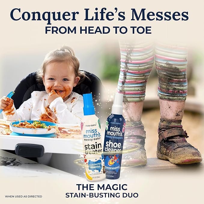 Miss Mouth's Messy Eater Stain Treater and Messy Steppers Shoe Cleaner Magic Duo - Image 2