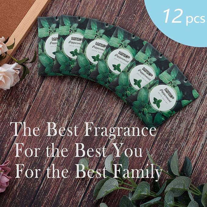 MYARO 12 Packs Peppermint Potpourri Bags Sachets - Image 3