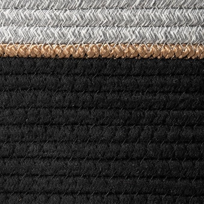 LA JOLIE MUSE Woven Basket Rope Storage Baskets - Image 6