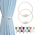 2 PCS Magnetic Curtain Tiebacks, European Style Convenient Drape Tie Backs by YUNTUOO