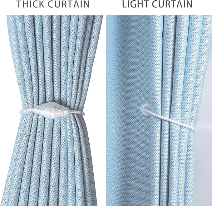 2 PCS Magnetic Curtain Tiebacks, European Style Convenient Drape Tie Backs - Image 7