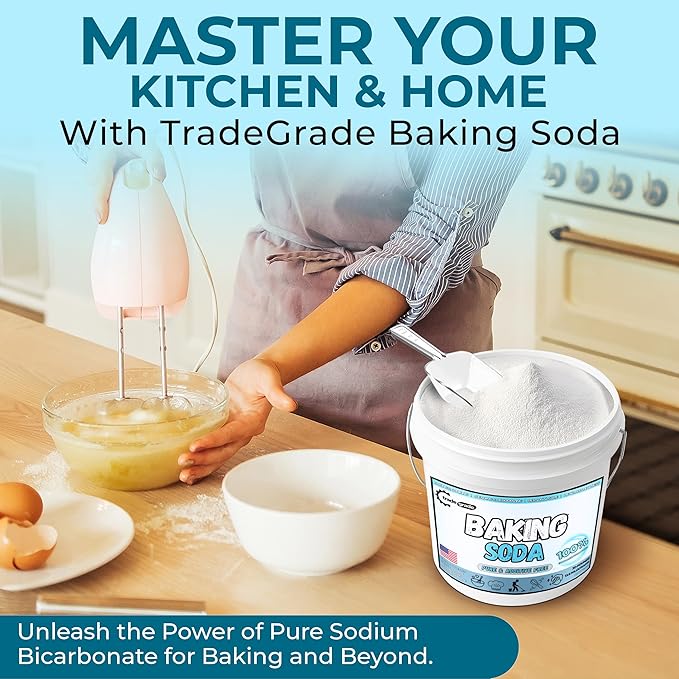 TradeGrade Pure Baking Soda Powder – 30 lb Bucket, Sodium Bicarbonate Powder | - Image 3