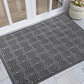 Yimobra Modern Geometric Welcome Doormat, 47 x 32 Inch, Waterproof, Non Slip by Yimobra