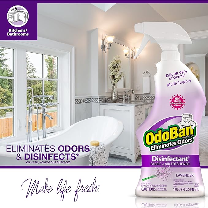 OdoBan Ready-to-Use Disinfectant and Harsh Aroma Eliminator, Cleaner and - Image 8