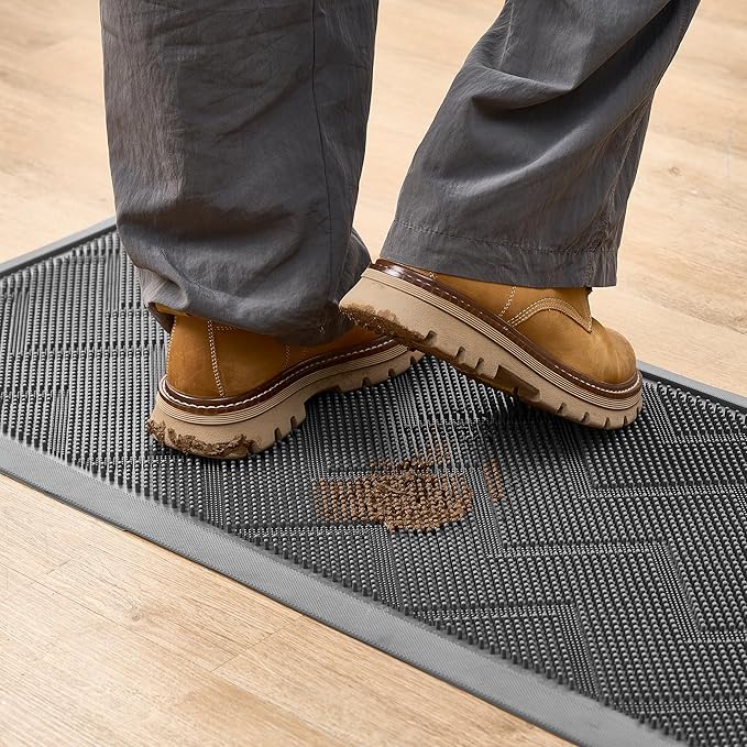 HAMARA Front Door Mat for Outside Entrance 35.5"x17" – Anti-Slip Dirt-Trapping by HAMARA