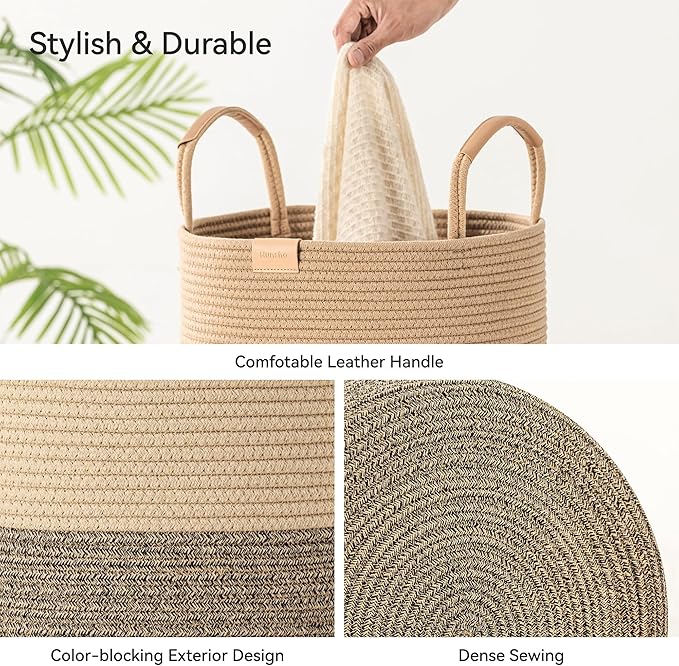 62L Striped Laundry Hamper - Image 6