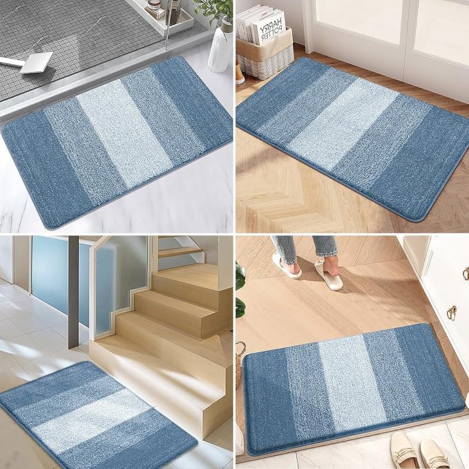 Kitinjoy Indoor Outdoor Door Mat, 32x20 Non-Slip Absorbent Dirt Trapper - Image 6
