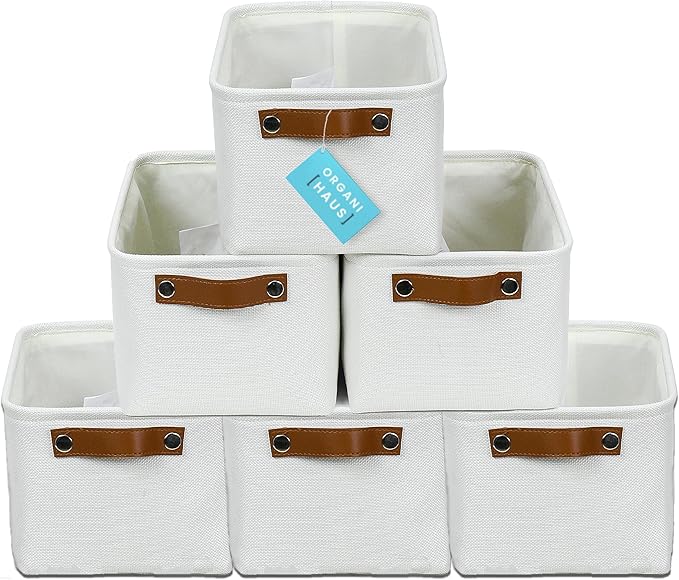 OrganiHaus Small Fabric Storage Baskets by OrganiHaus
