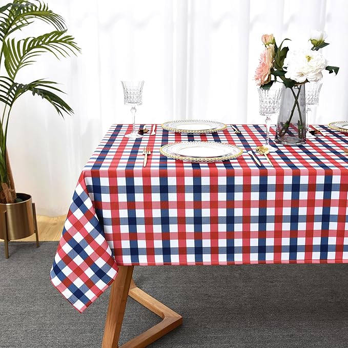Classic Gingham Buffalo Tablecloth Fabric - Image 3