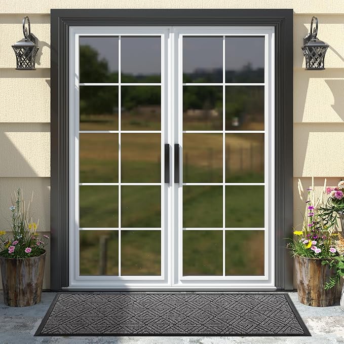 Yimobra Large Door Mat 47x24, All-Weather Waterproof Non-Slip Welcome Matt - Image 3