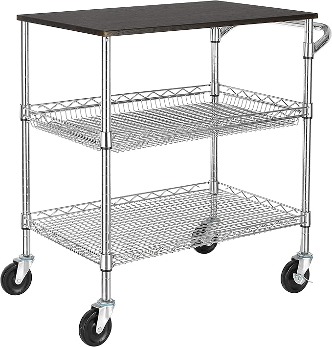 Finnhomy 3 Tier Heavy Duty Commercial Grade Utility Cart by Finnhomy