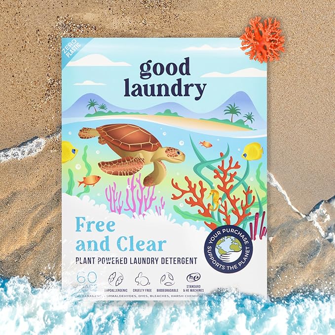Good Laundry Detergent Sheets Unscented, & Dryer Sheet Bundle - Image 2