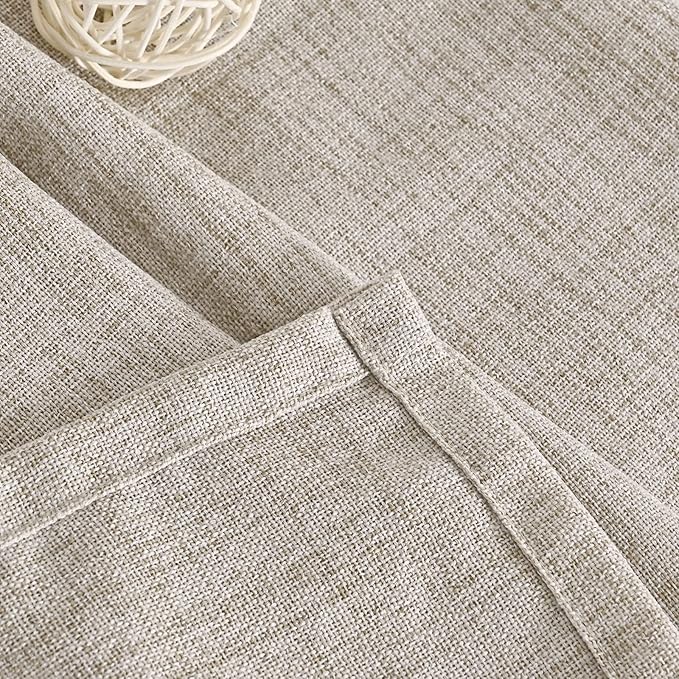 YoungsTex Natural Linen Curtains 45 Inch Length - Image 7