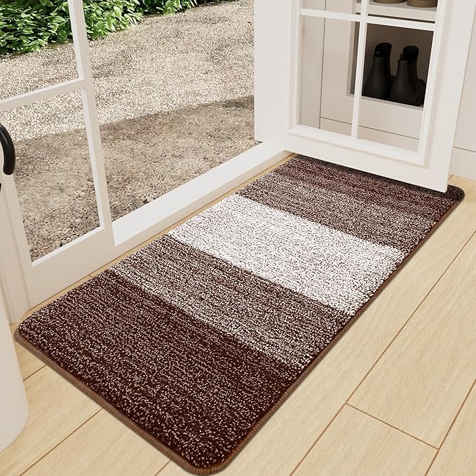 Kitinjoy Indoor Outdoor Door Mat, 71x24 Non-Slip Absorbent Dirt Trapper by Kitinjoy