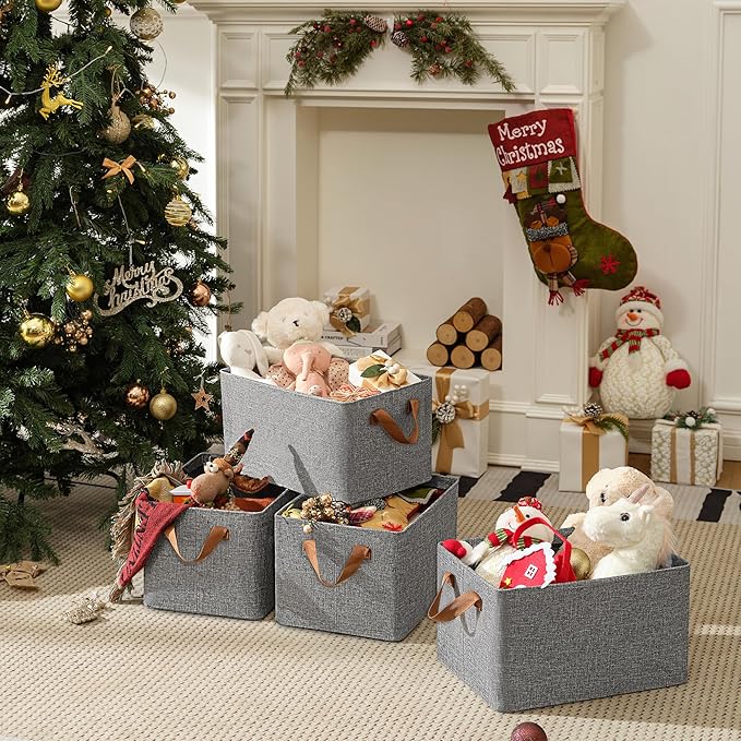 GRANNY SAYS Storage Baskets for Shelves, Closet Organizer Bins, Clothes Storage - Image 3