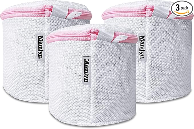 Mesh Bra Bags for Washing Machine, Lingerie wash Bags for Laundry by Mamlyn
