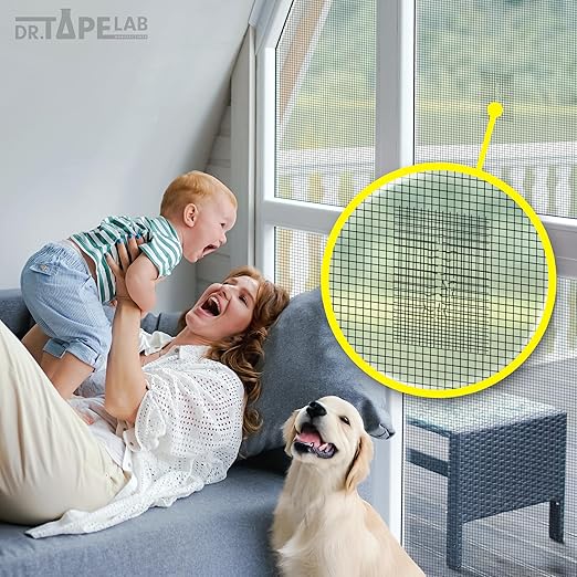 Grey Window Screen Repair Tape, 2 in X 15 FT, Screen Repair Kit - Image 4