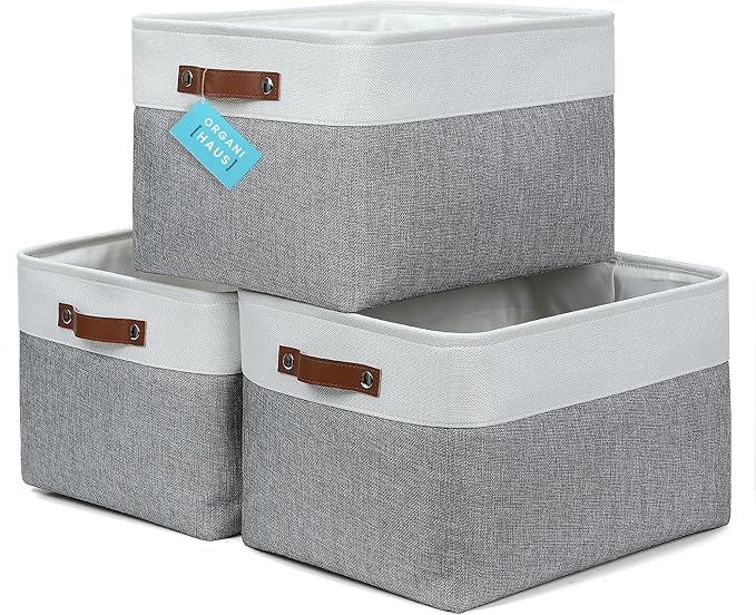 OrganiHaus Extra Large Fabric Storage Baskets by OrganiHaus