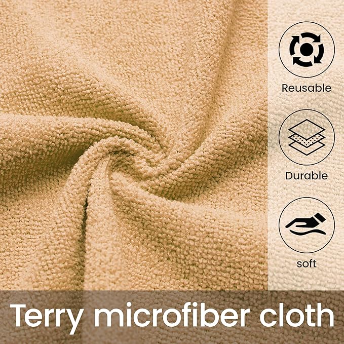 Greenfound Microfiber Cleaning Cloth Roll -80 Pack, Tear Away Towels, Reusable - Image 3