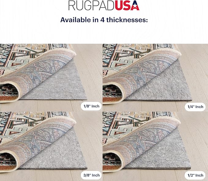 RUGPADUSA - Dual Surface - 3'10" x 5'10" - 3/8" Thick - Felt + Rubber - - Image 4