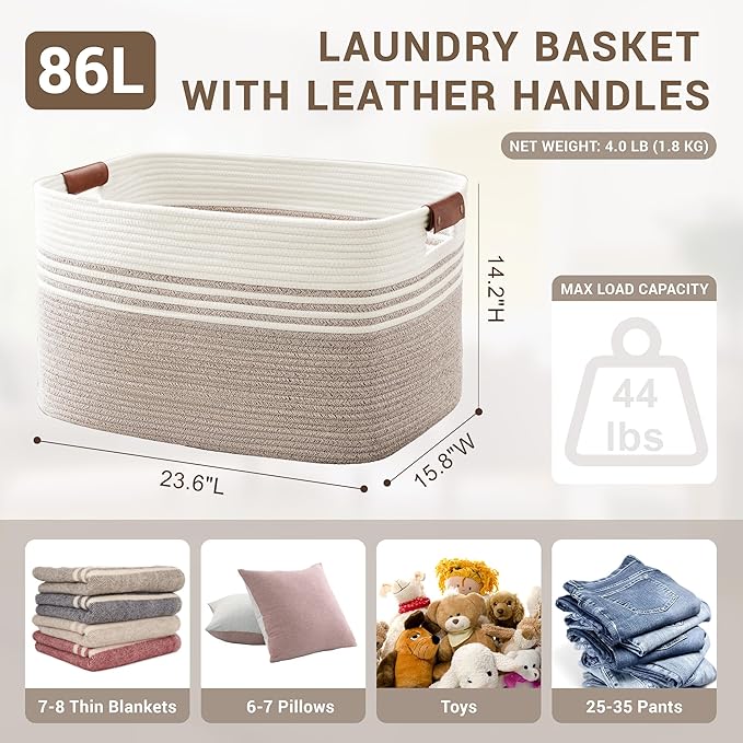 86L Extra Large Laundry Basket - Image 2