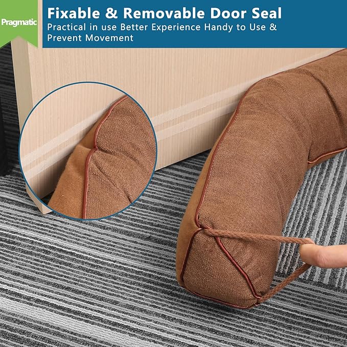 Triangle Under Door Draft Stopper 32 inch Weighted Draft Blocker Bottom Seal - Image 3