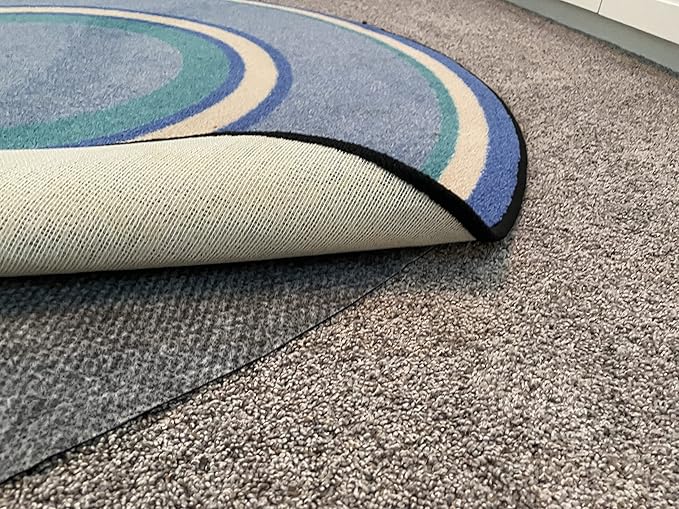Hold-a-Rug Plush 5' Round Nonskid, Nonslip Rug Pad, Reversible Gripper by Hold-a-Rug