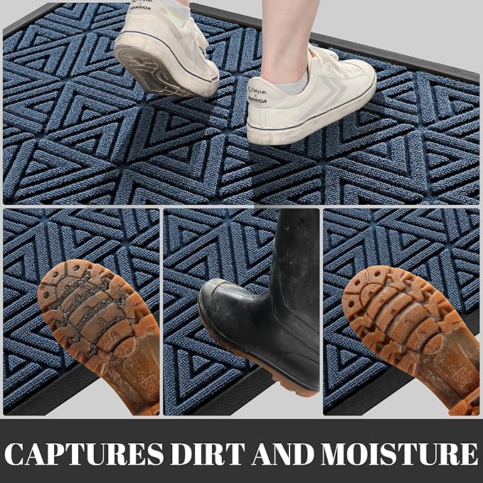 Yimobra Extra Large Door Mat 60x32, All-Weather Waterproof Non-Slip Welcome - Image 6