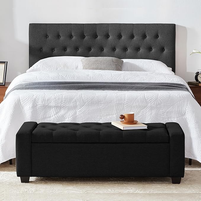 48" Ottoman with Storage, Upholstered Entryway Bench with Seating - Image 7