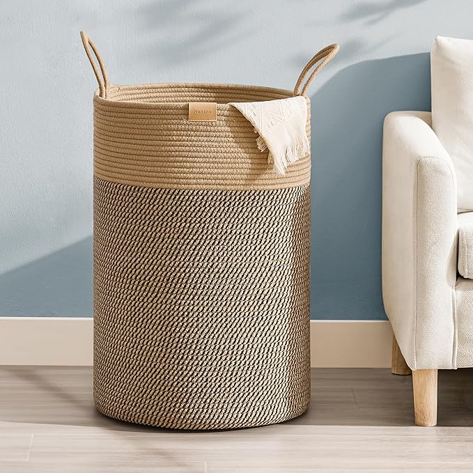 Laundry Hamper 75L, Large Laundry Basket by Nunsino