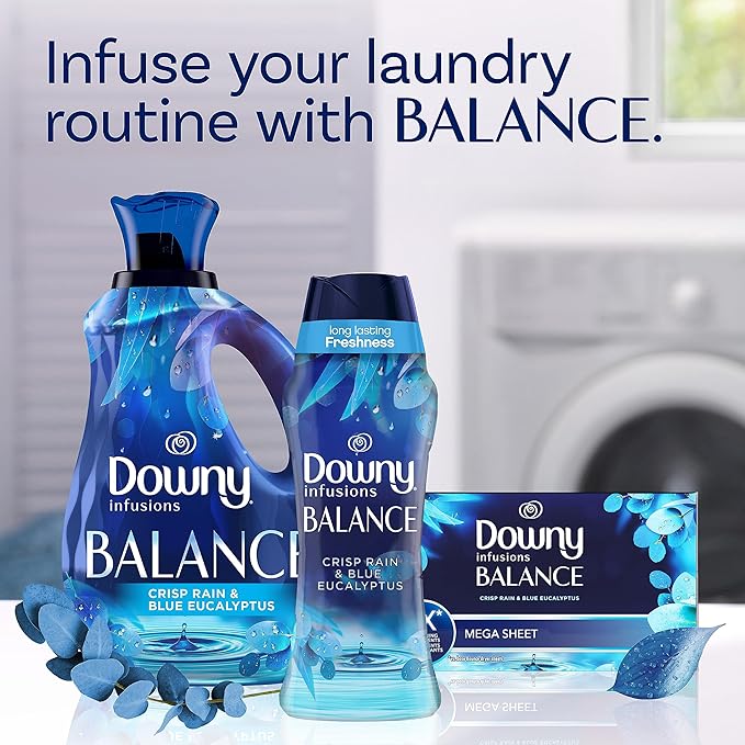Downy Infusions In-Wash Laundry Scent Booster Beads, Crisp Rain and Blue - Image 8