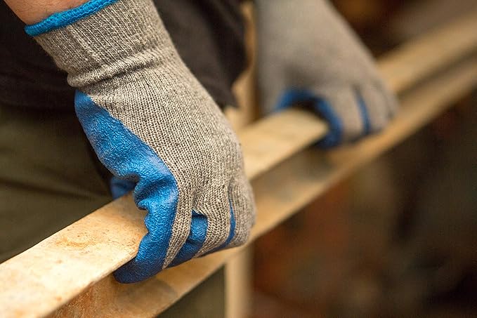 G & F Products - 3100-10 120 Pairs Large Rubber Latex Double Coated Work Gloves - Image 4