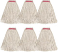Matthew Cleaning 24oz 6Pack Cotton Floor Mop, Looped-Open String Heavy Duty by MATTHEWCLEANINGPRODUCTS