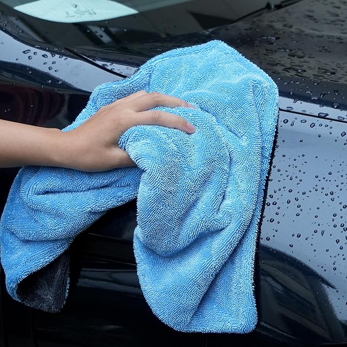 Greenfound Microfiber Towel for Cars, 1000GSM Car Drying Towel, Double Twist - Image 6