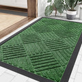 Smiry Front Door Mat Outside Entrance, Heavy Duty Outdoor Indoor Natural Rubber by Smiry